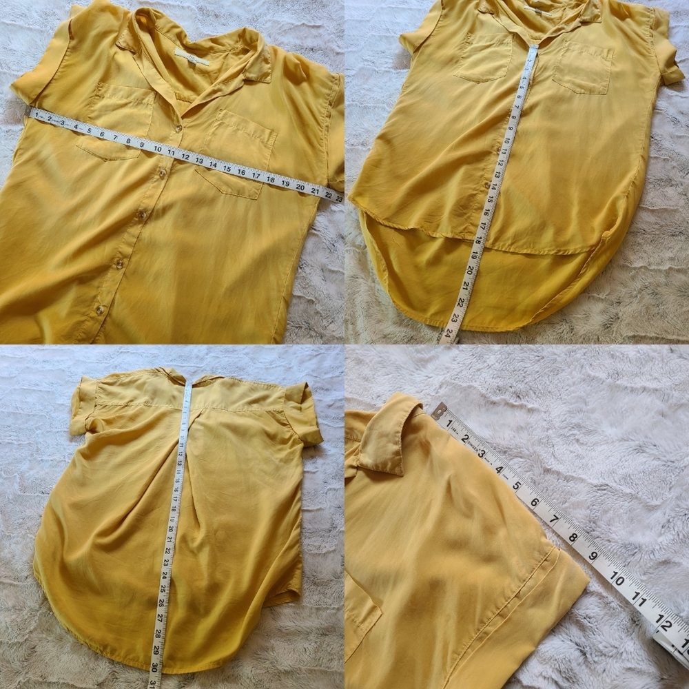 Thread + Supply Yellow Boxy Button-Up Top - Picture 5 of 5